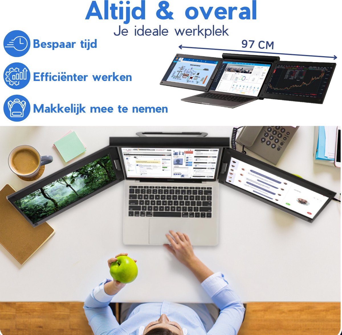 Portable monitor extra laptop beeldscherm