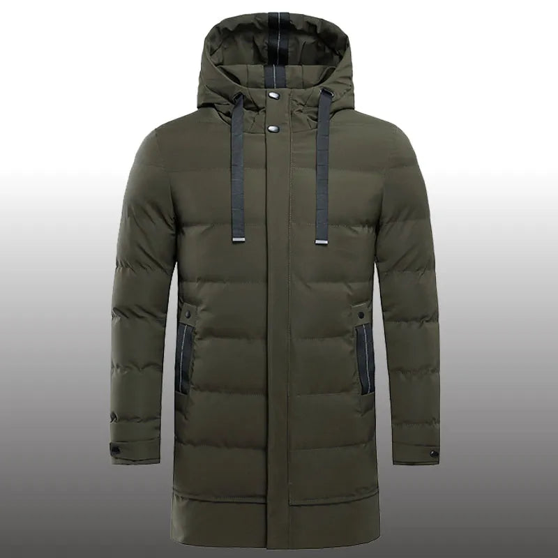 Nordique Elite | Luxe Lange Winter Jas voor Heren