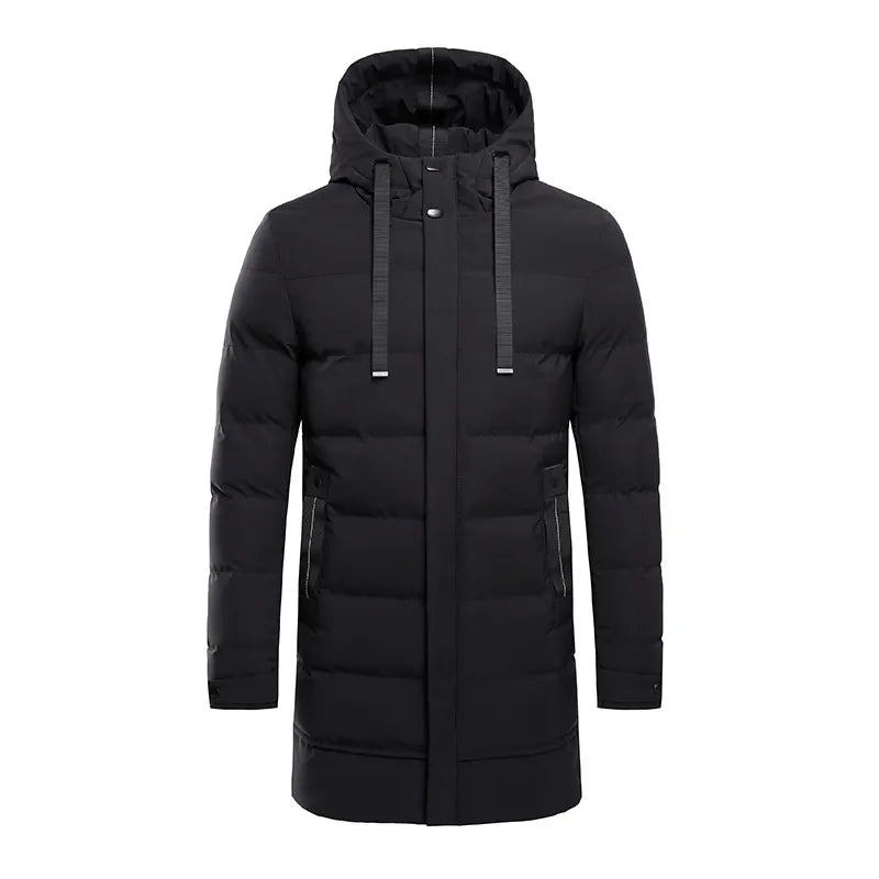 Nordique Elite | Luxe Lange Winter Jas voor Heren