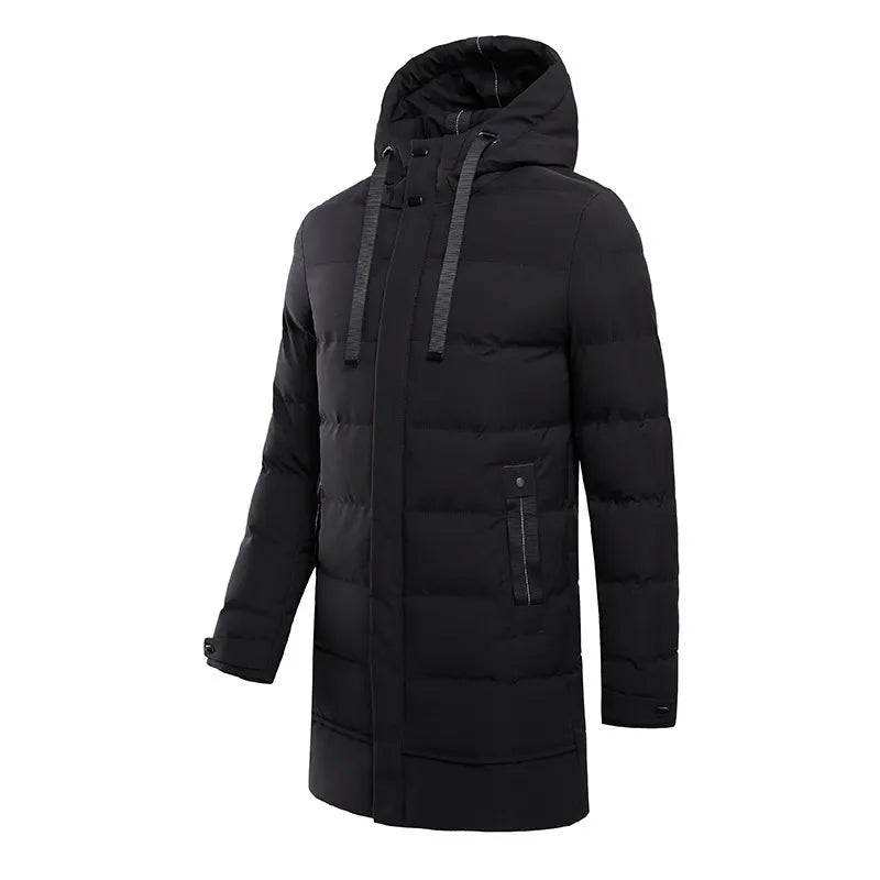 Nordique Elite | Luxe Lange Winter Jas voor Heren